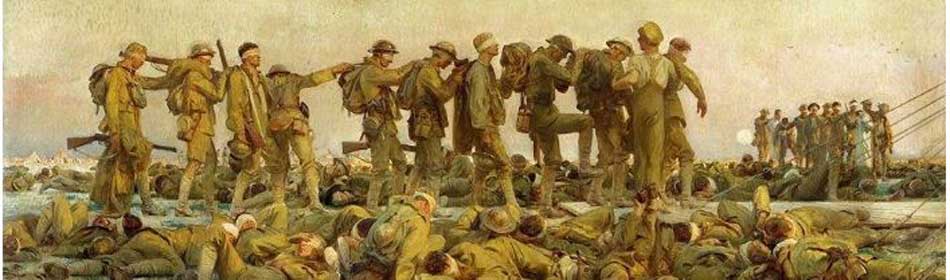 John Singer Sargent - Gassed, 1918 - Oil on canvas - (on display at Imperial War Museum, London, UK) in the Horsham, Montgomery County PA area